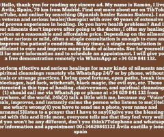 Sanador español ofrece eficaces y serias consultas a la distancia por whatsapp