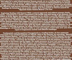 Sanador, español envía sanación Gratis para los que  miren los vídeos