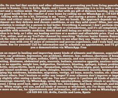 Sanador gallego ofrece eficaces y serias consultas