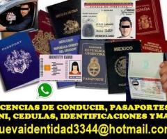 LICENCIAS DE CONDUCIR, DNI, PASAPORTES EUROPA Y AMERICA