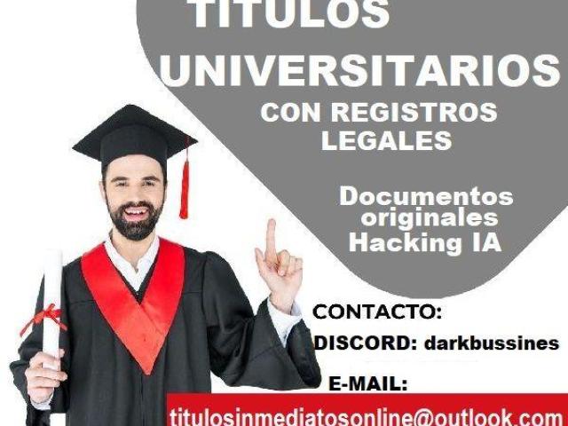 TITULOS UNIVERSITARIOS EUROPA Y SUDAMERICA