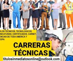 TITULOS TECNICOS CERTIFICADOS Y LICENCIAS