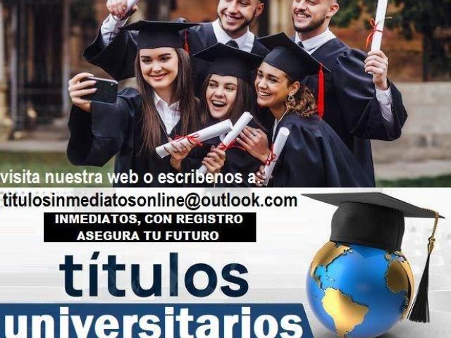 TITULOS UNIVERSITARIOS DE EUROPA Y AMERICA TITULOS UNIVERSITARIOS DE EUROPA Y AMERICA
