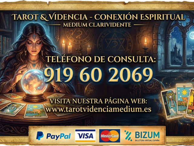 Tarot Telefónico Privado y Seguro 919602069