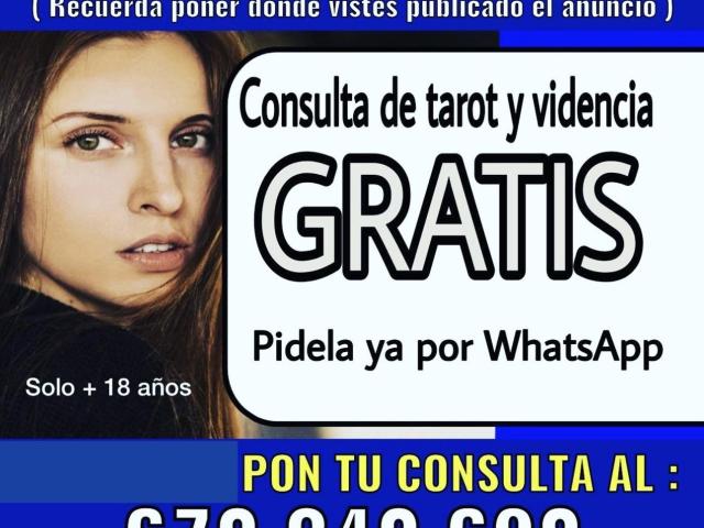 Vidente Tarotista, primera consulta gratis sin gabinetes amarres de amor