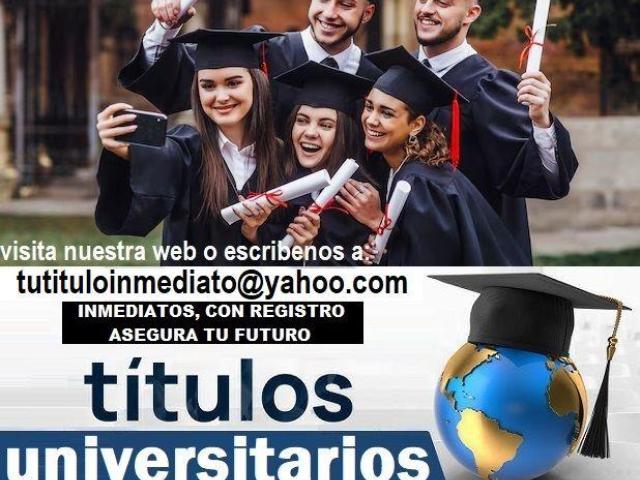TITULOS UNIVERSITARIOS PARA TODA ESPAÑA