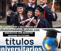 TITULOS UNIVERSITARIOS PARA TODA ESPAÑA